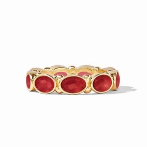 $135 Julie Vos Mykonos Ruby Red Ring size 7